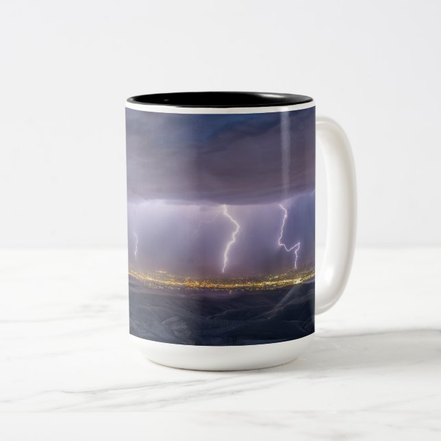 Caneca De Café Em Dois Tons Mug de dois tons, 15 oz (Frente Esquerda)