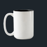 Caneca De Café Em Dois Tons Mug de dois tons, 15 oz<br><div class="desc">Mug de dois tons, estilo de 15 oz: Mug de dois tons adicione um pop de cor ao seu café da manhã! O exterior da caneca apresenta uma base branca brilhante para sua foto, logotipo, padrão ou ditado, enquanto o dentro é vívido em cores ricas. Dê este presente divertido a...</div>