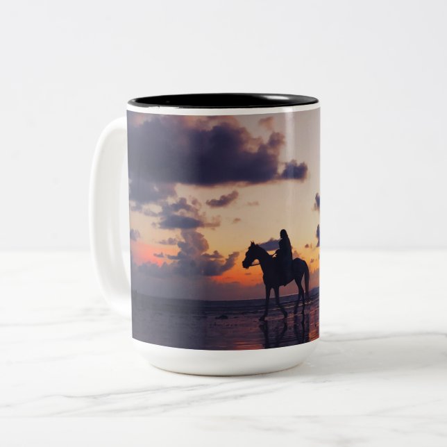 Caneca De Café Em Dois Tons Mug de dois tons, 15 oz (Frente Esquerda)