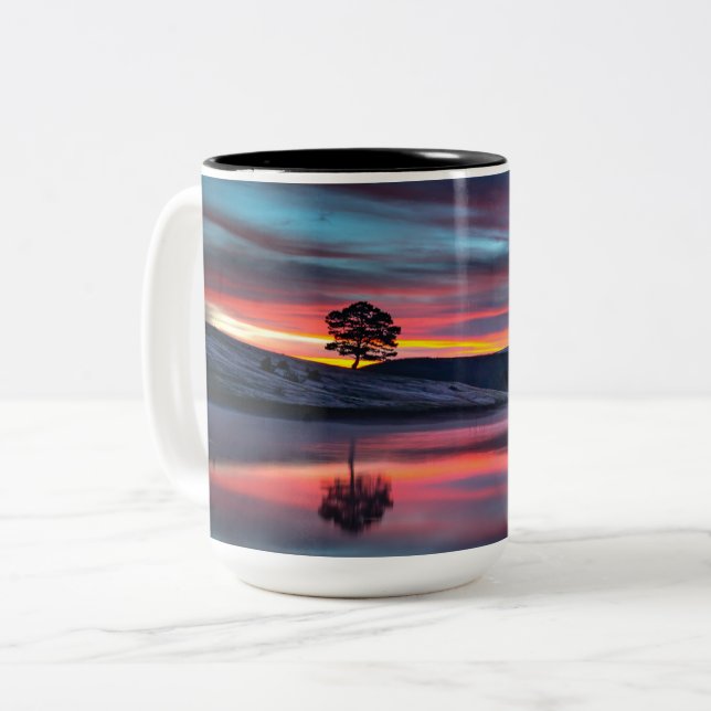 Caneca De Café Em Dois Tons Mug de dois tons, 15 oz (Frente Esquerda)