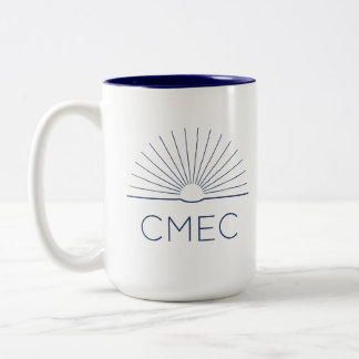 Caneca De Café Em Dois Tons Mug de dois tons CMEC - 15 oz, logotipo do marinho