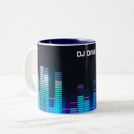 Caneca De Café Em Dois Tons Mug de Equalizador Personalizado