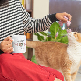 Caneca De Café Em Dois Tons Mug de foto personalizada da "melhor mãe do mundo"