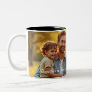 Caneca De Café Em Dois Tons Mug de Foto Personalizado da Família - Mug Persona