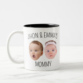 Caneca De Café Em Dois Tons Mug de Foto Personalizado, Presente de Dia de as m