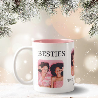 Caneca De Café Em Dois Tons Mug de Fotografia para Melhores Amigos