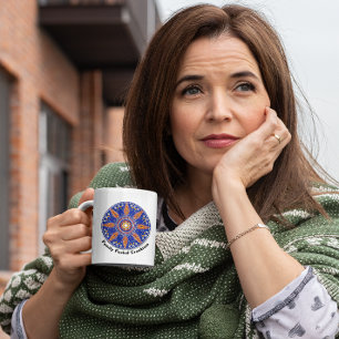 Caneca De Café Em Dois Tons Mug de logotipo para criação de combustível famili