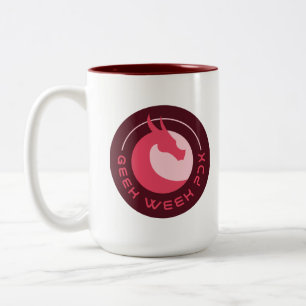 Caneca De Café Em Dois Tons Mug de logotipo - Semana do Geek PDX
