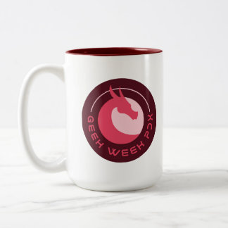 Caneca De Café Em Dois Tons Mug de logotipo - Semana do Geek PDX