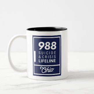 Caneca De Café Em Dois Tons Mug de logotipo vertical 988