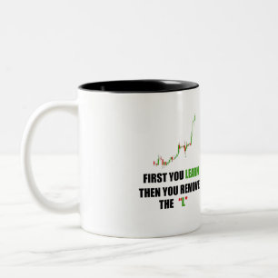 Caneca De Café Em Dois Tons Mug de Mindset do Forex Trader