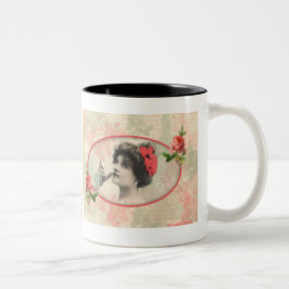 Caneca De Café Em Dois Tons Mug de mulher vitoriana