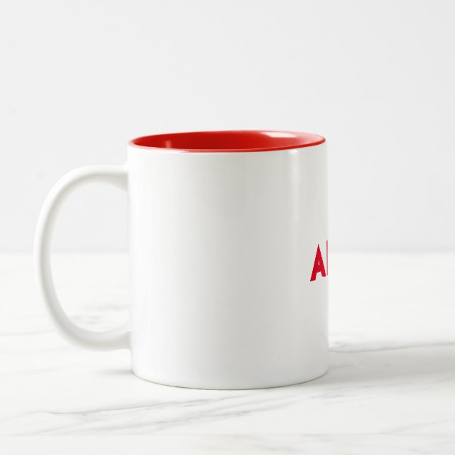 Caneca De Café Em Dois Tons Mug de Nome Personalizado (Esquerda)