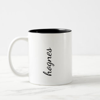 Caneca De Café Em Dois Tons Mug de nome personalizado
