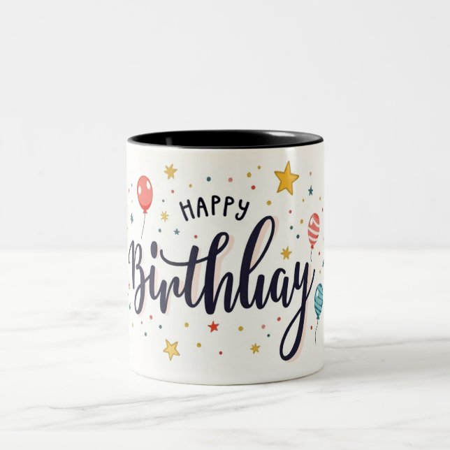 Caneca De Café Em Dois Tons Mug de Nome Personalizado (Centro)