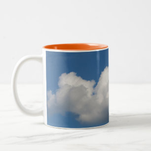 Caneca De Café Em Dois Tons Mug de Nuvem Azul Sky