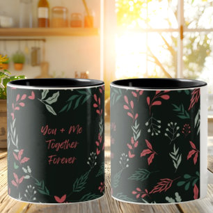 Caneca De Café Em Dois Tons Mug de padrão de ventilador do Feliz dia de os nam
