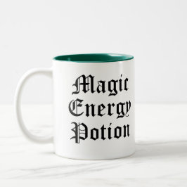Caneca De Café Em Dois Tons Mug de Poção de Energia Mágica
