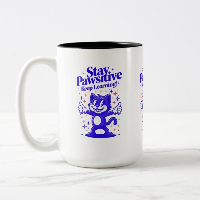 Caneca De Café Em Dois Tons Mug de Positividade (Esquerda)