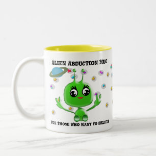 Caneca De Café Em Dois Tons Mug De Rapto De alienígenas Para Aqueles Que Quere