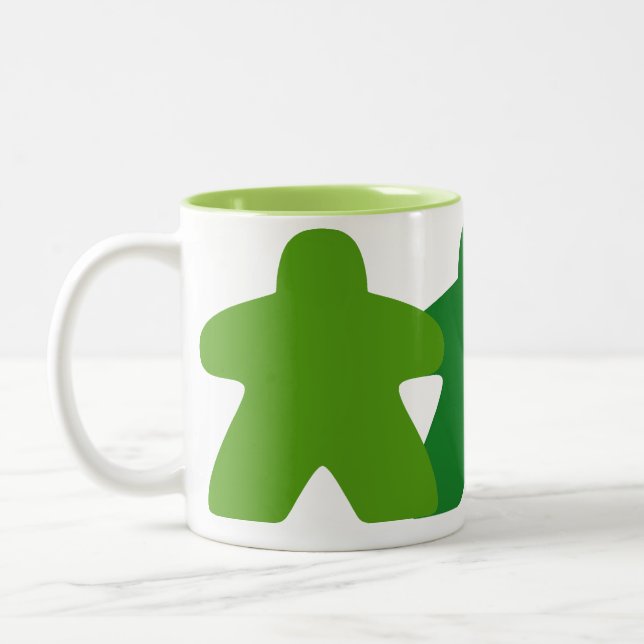 Caneca De Café Em Dois Tons Mug de Refeição Verde (Esquerda)