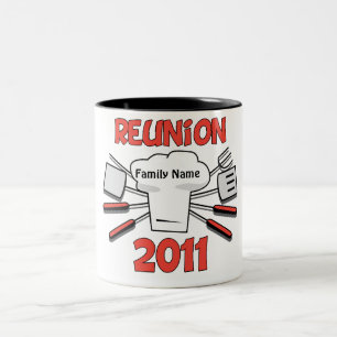 Caneca De Café Em Dois Tons Mug de Reunião da Família de churrascos