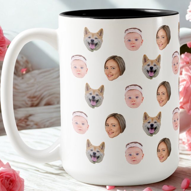 Caneca De Café Em Dois Tons Mug De Rosto Personalizado, Caneta Fotográfica Per (Criador carregado)