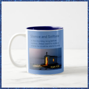 Caneca De Café Em Dois Tons Mug de Silêncio e Capela Solitude