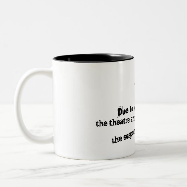 Caneca De Café Em Dois Tons Mug de Teatro (Esquerda)