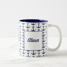Mug de Tema Náutico Personalizado