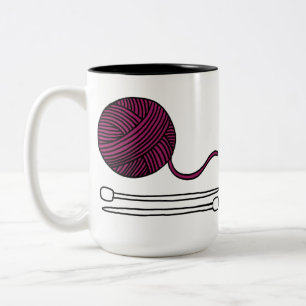 Caneca De Café Em Dois Tons Mug de tricô