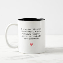Mug Differences cita o logotipo Audre Lorde / WWC