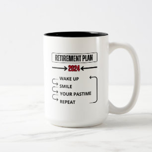 Caneca De Café Em Dois Tons Mug do Plano de Reforma Personalizado 2024