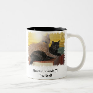 Caneca De Café Em Dois Tons Mug dos melhores amigos
