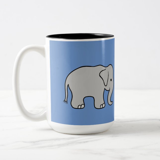 Caneca De Café Em Dois Tons Mug embaixador elefante (Esquerda)