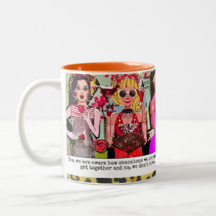 Caneca De Café Em Dois Tons MUG, estamos cientes de como somos desagradáveis