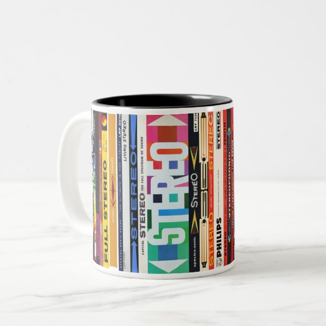 Caneca De Café Em Dois Tons Mug estéreo 2 (Frente Esquerda)