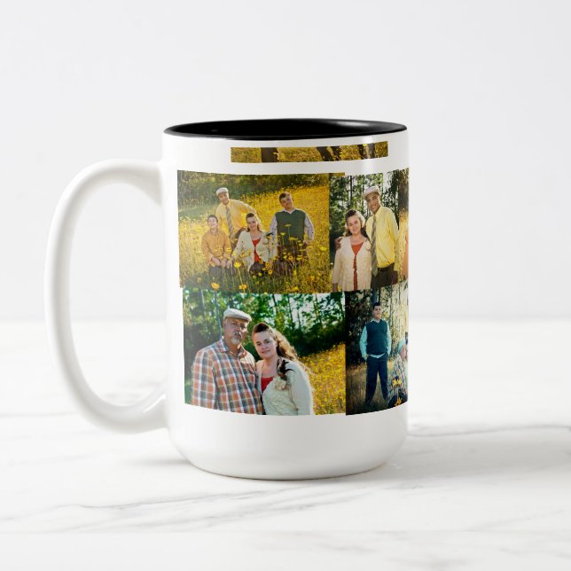 Caneca De Café Em Dois Tons Mug Familiar (Esquerda)