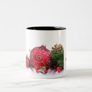CANECA DE CAFÉ EM DOIS TONS MUG FELIZ DO NATAL