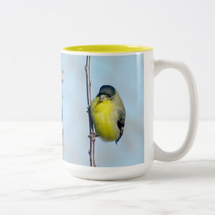 Caneca De Café Em Dois Tons Mug - Finch para a mão esquerda