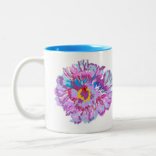 Caneca De Café Em Dois Tons Mug: Flor de Hibiscus