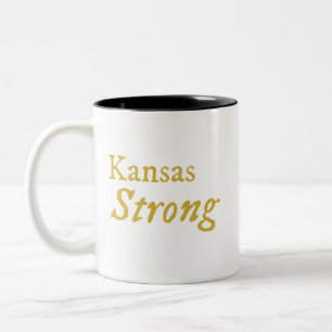 Caneca De Café Em Dois Tons Mug Forte De Café De Duas Toneladas Do Kansas