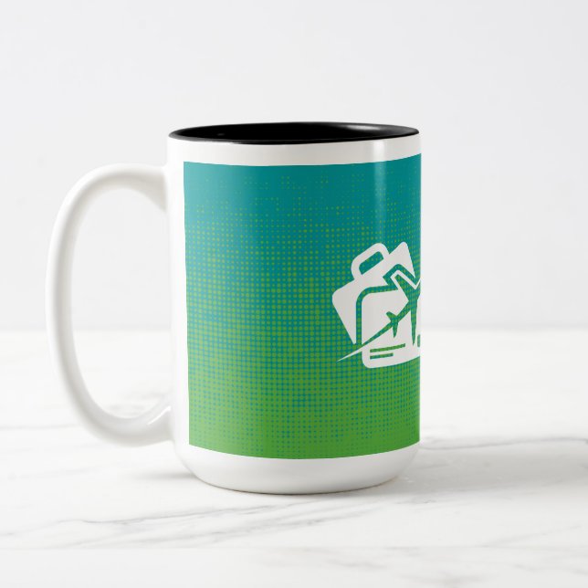 Caneca De Café Em Dois Tons Mug Frequente De Café De 15 Oz (Esquerda)