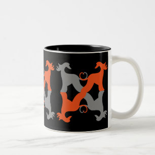Caneca De Café Em Dois Tons Mug Galgo Afegão