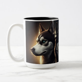 Caneca De Café Em Dois Tons Mug HUSKY