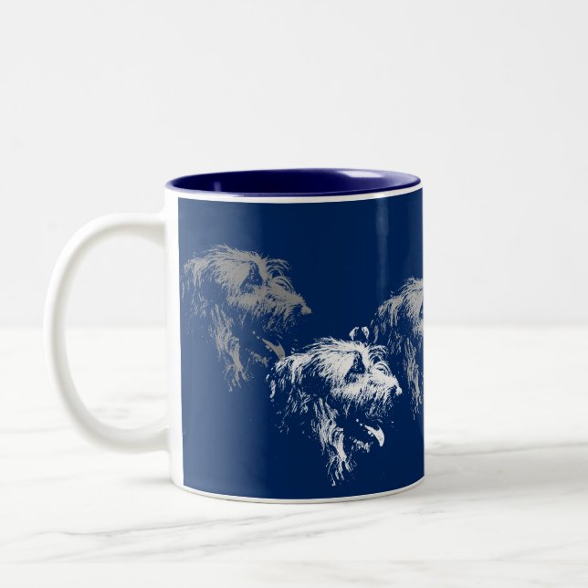 Caneca De Café Em Dois Tons Mug Irish Wolfhound (Esquerda)