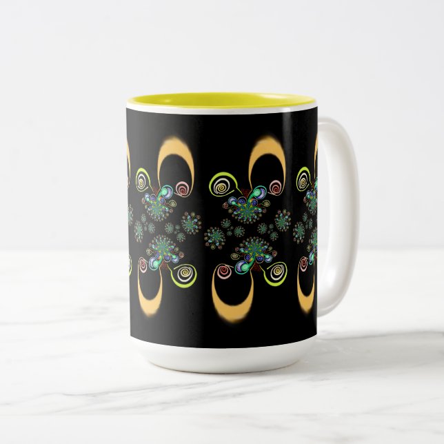 Caneca De Café Em Dois Tons MUG Jimette Design Lac-des-Plages (Frente Esquerda)