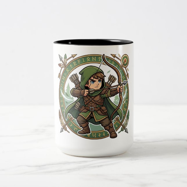 Caneca De Café Em Dois Tons Mug La Voie du Chasseur  (Centro)