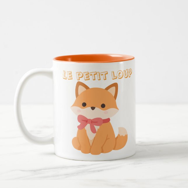 Caneca De Café Em Dois Tons Mug Le Petit loup  (Esquerda)