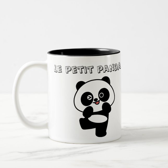 Caneca De Café Em Dois Tons Mug Le Petit panda  (Esquerda)